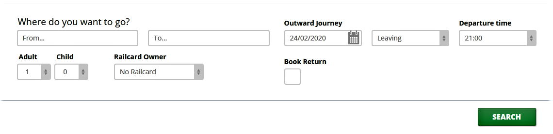 The National Rail Gatwick Airport Journey Planner