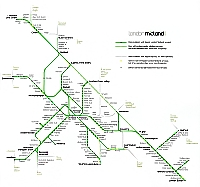 London Midland National Rail Route Map